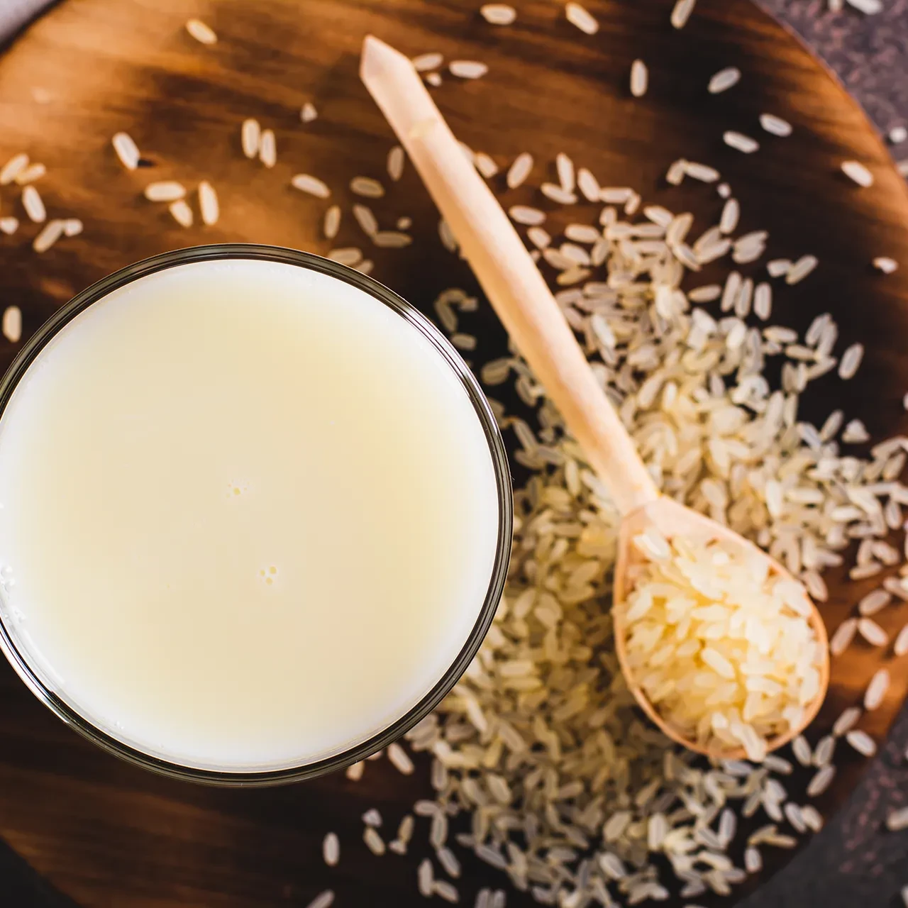 leche de arroz sin lactosa